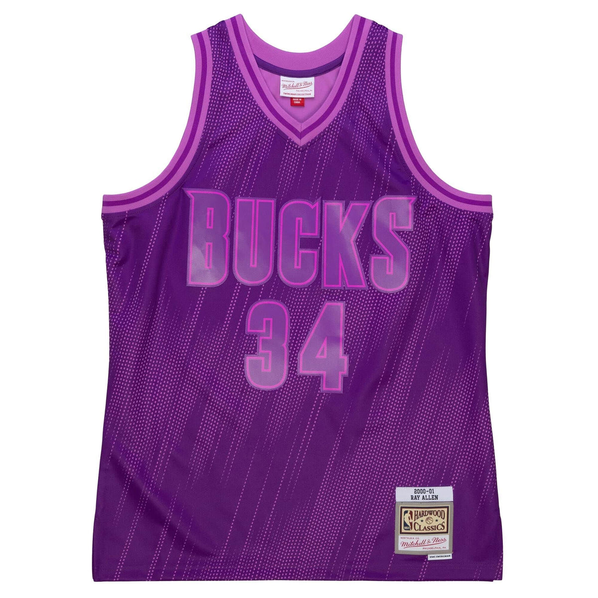 Monochrome Swingman Ray Allen Milwaukee Bucks 2000-01 Jersey