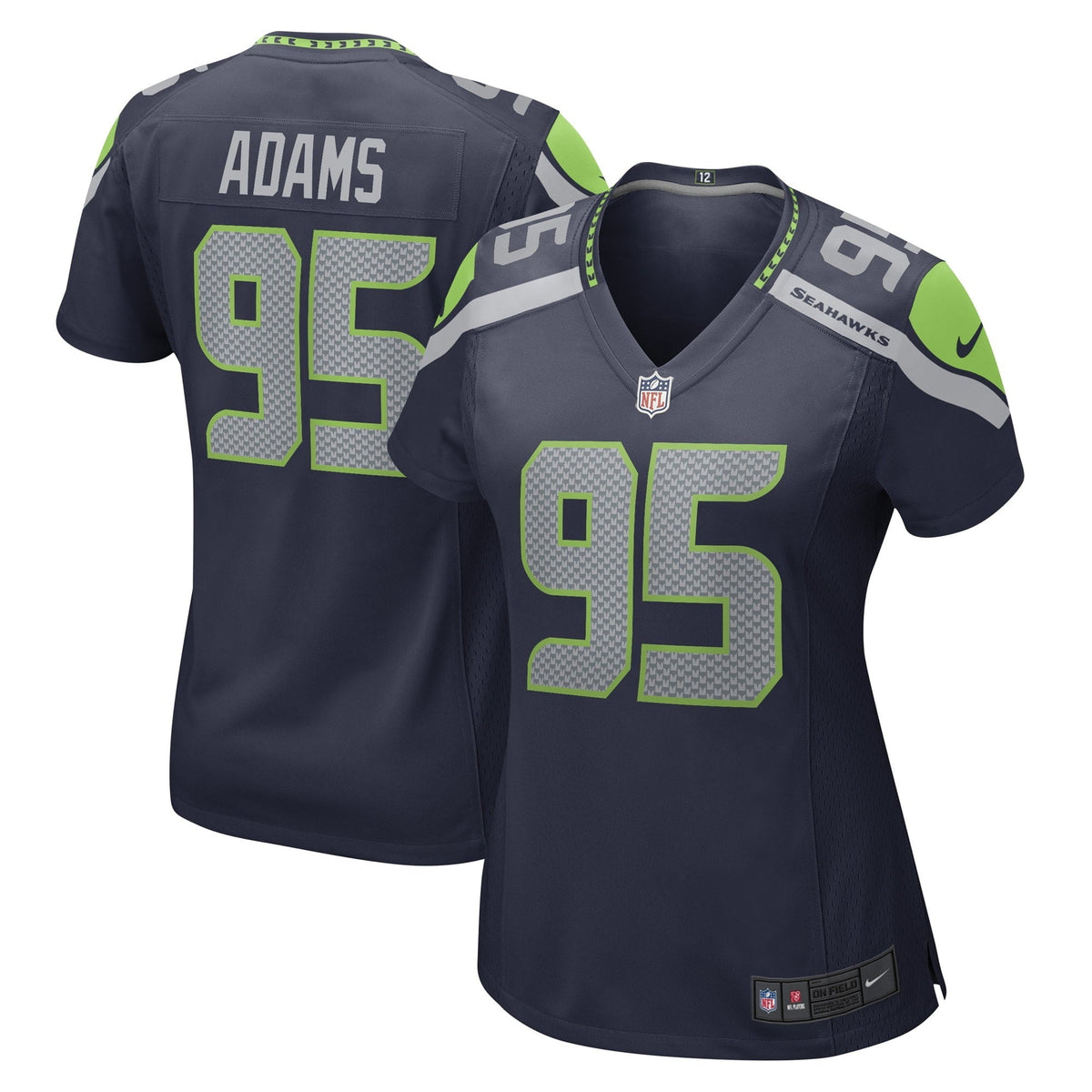 Women s Nike Myles Adams College Navy Seattle Seahawks Game Player Jersey