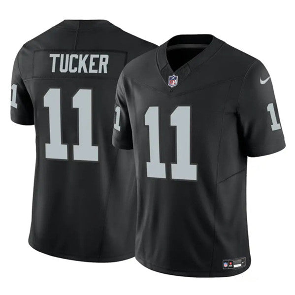 Men s Las Vegas Raiders  Tre Tucker Black 2023 F.U.S.E Vapor Untouchable  Stitched Jerseys