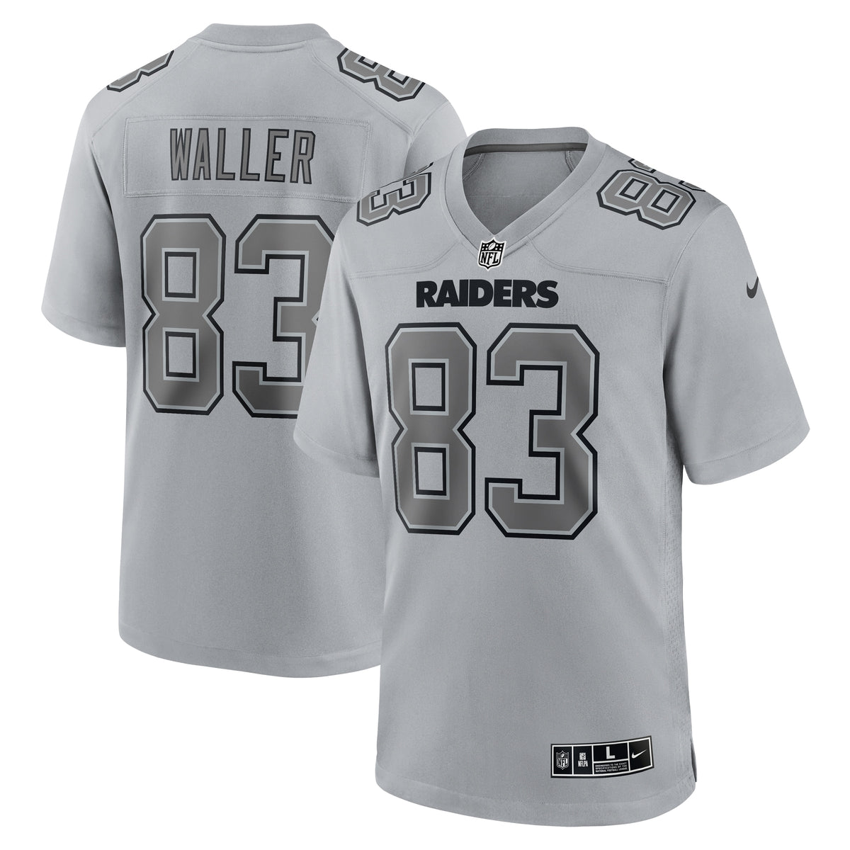 Darren Waller Las Vegas Raiders Nike Atmosphere Fashion Game Jersey   Gray