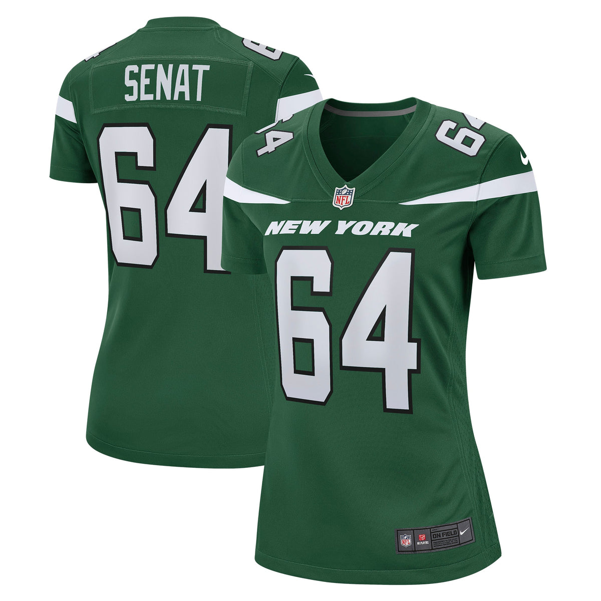 Greg Senat New York Jets Nike Women s Game Player Jersey   Gotham Green