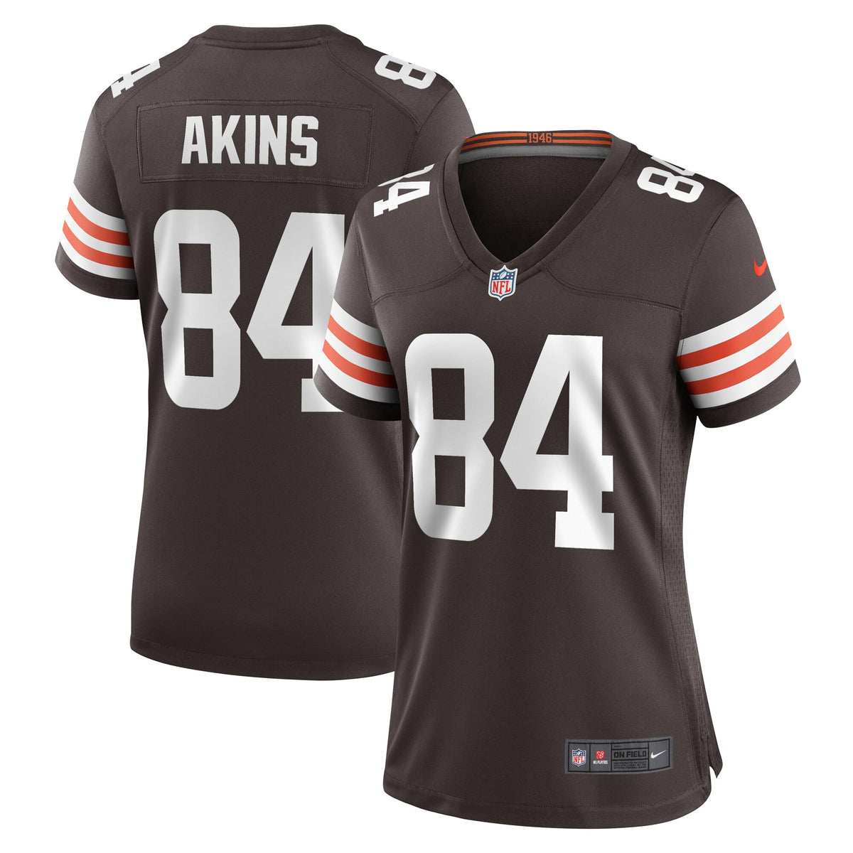 Jordans Akins Cleveland Browns Nike Women s Team Game Jersey    Brown