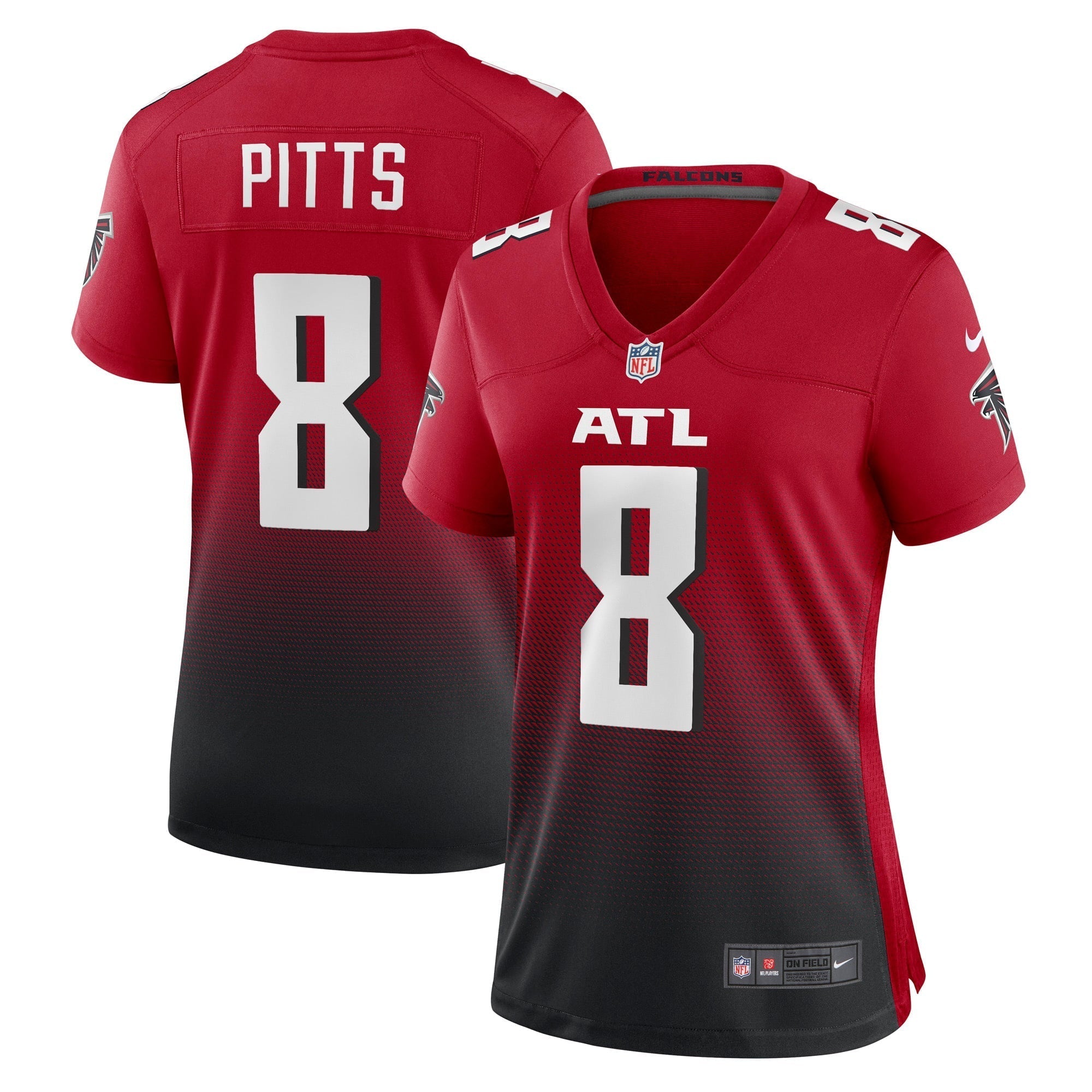 Women s Nike Kyle Pitts Red Atlanta Falcons Alternate Game Jersey