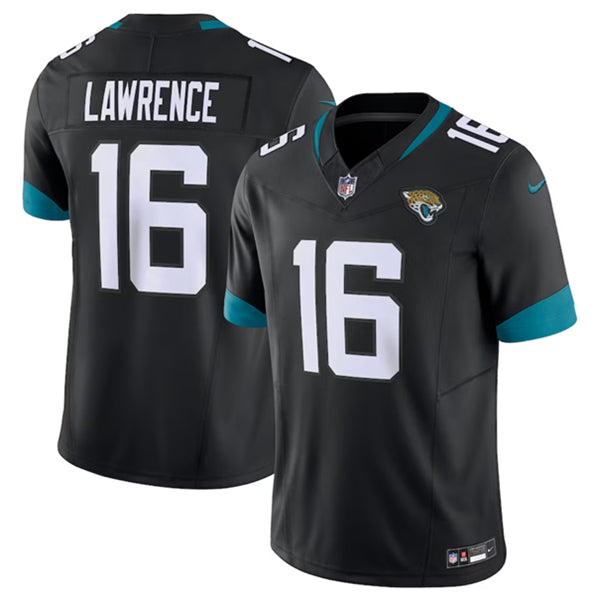 Men s Jacksonville Jaguars  Trevor Lawrence Black 2023 F.U.S.E Vapor Untouchable Limited Stitched Jerseys