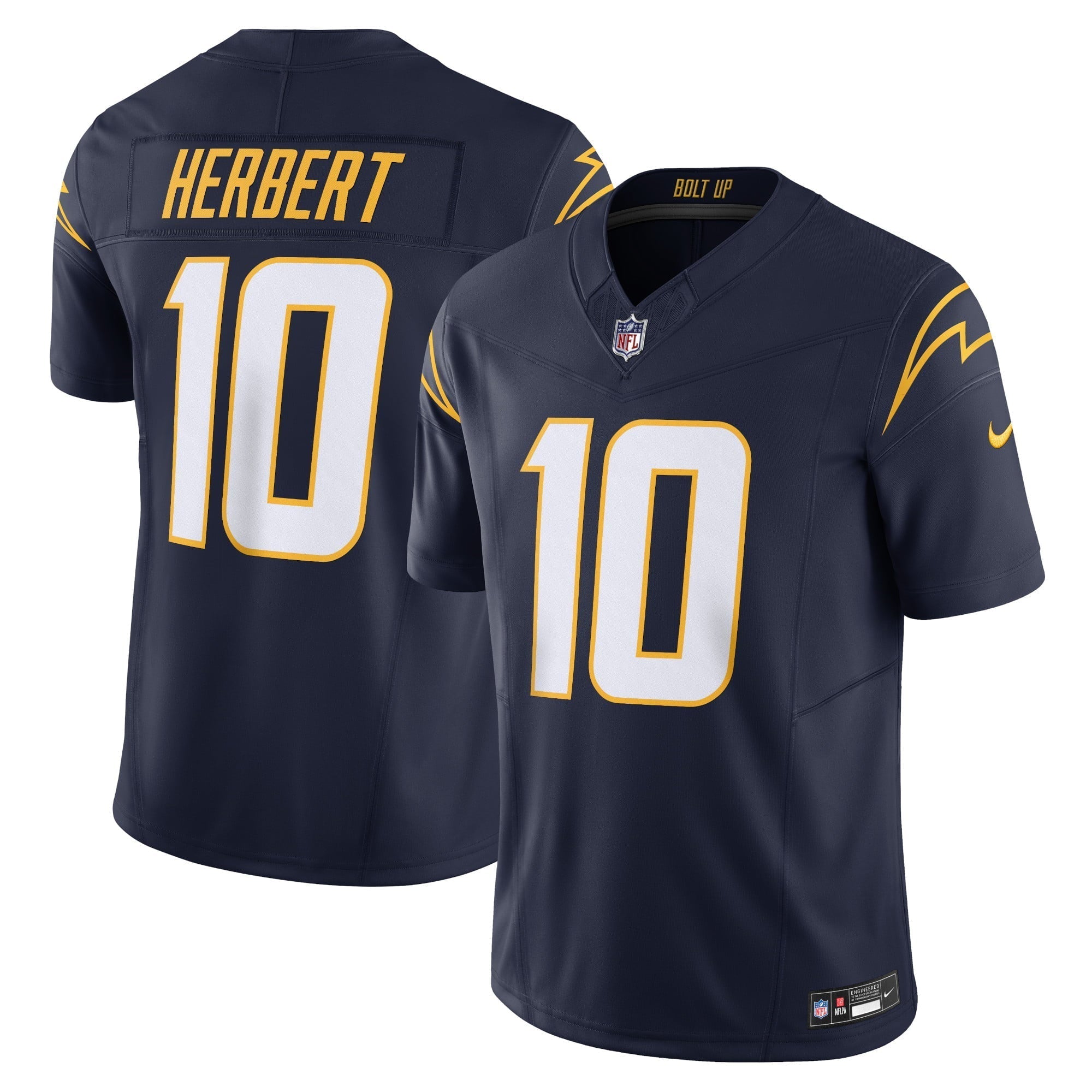 Men s Nike Justin Herbert Navy Los Angeles Chargers Vapor F.U.S.E. Limited Jersey