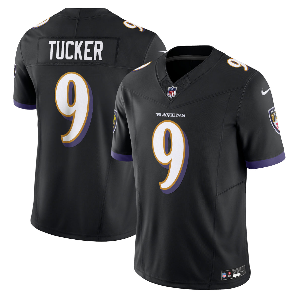 Justin Tucker Baltimore Ravens Nike Vapor F.U.S.E. Limited Jersey   Black