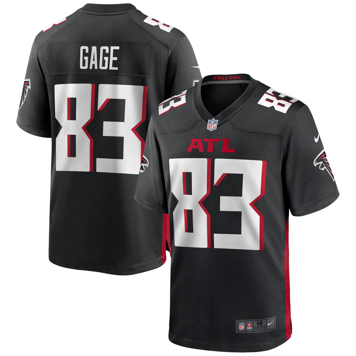 Russell Gage Atlanta Falcons Nike Game Jersey   Black