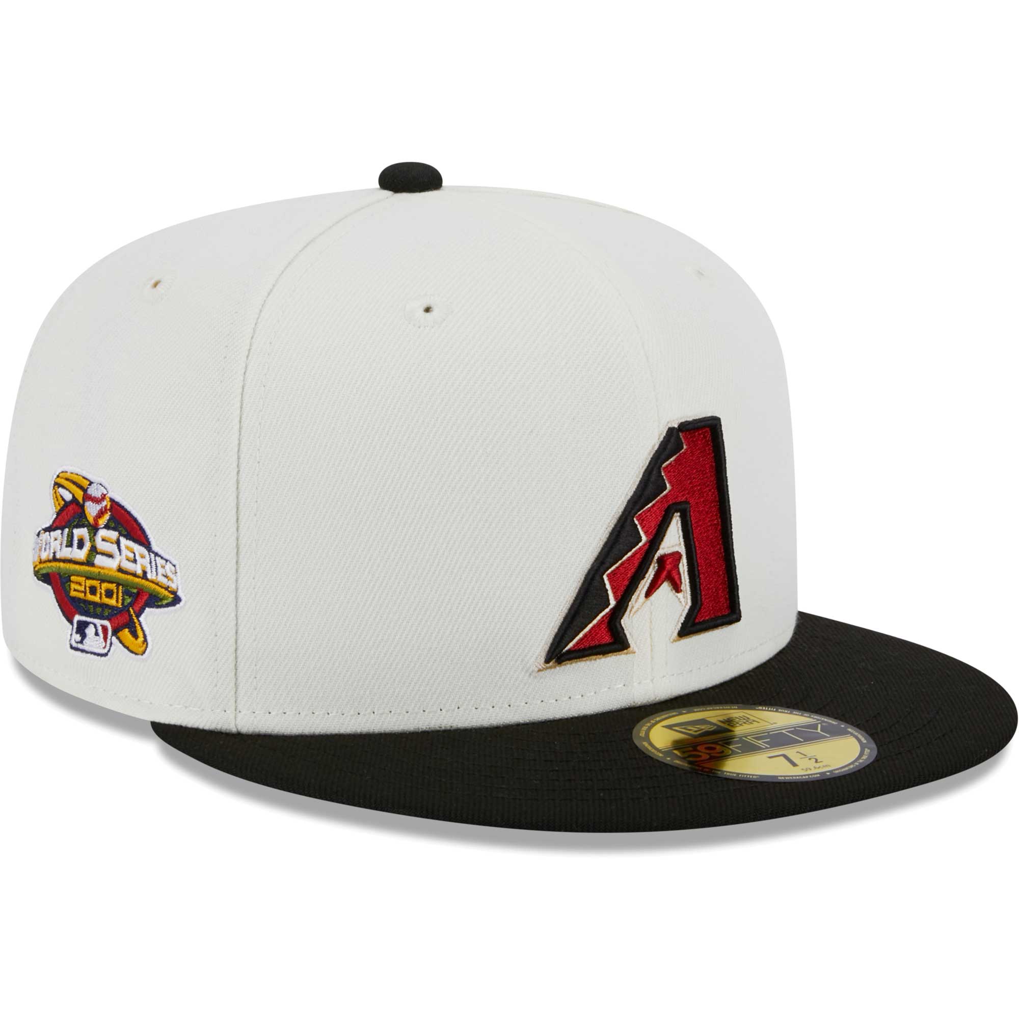 Arizona Diamondbacks New Era Retro 59FIFTY Fitted Hat - Stone/Black
