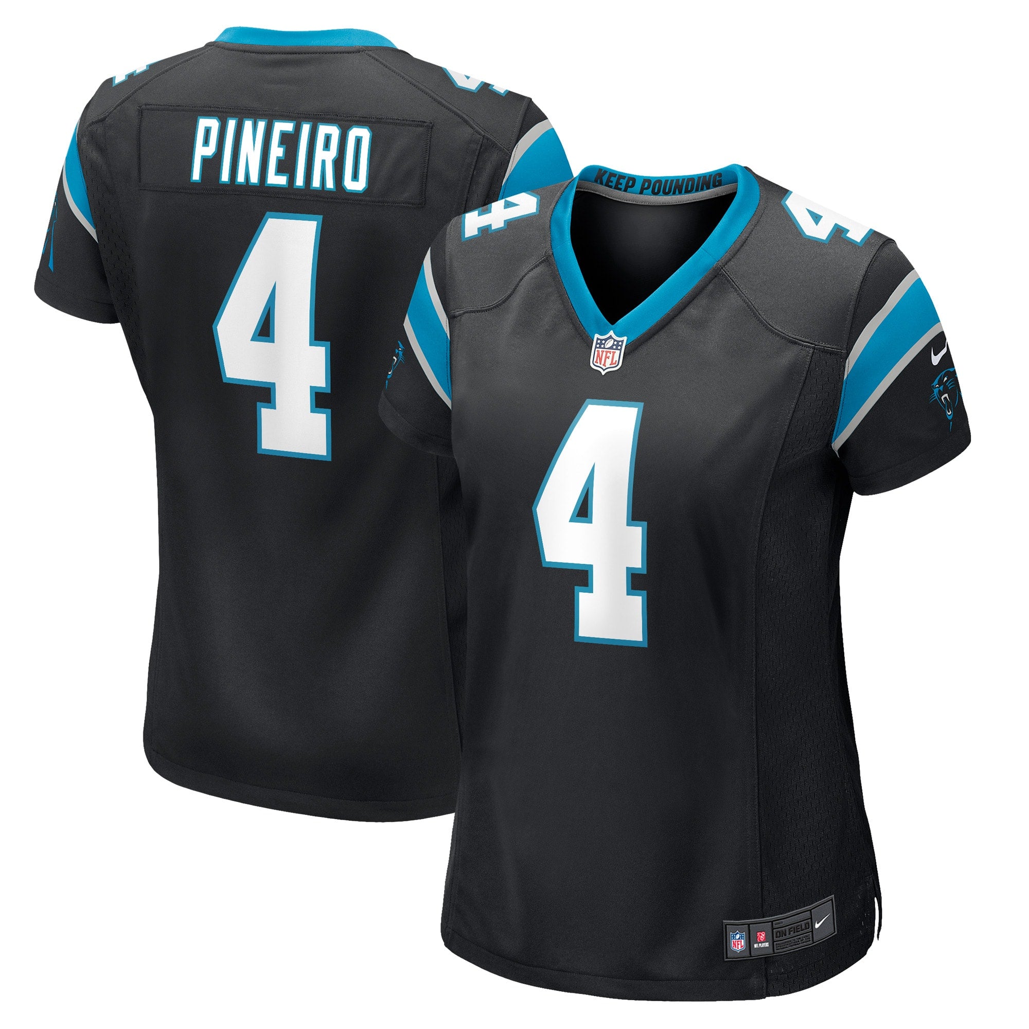 Eddy Pineiro Carolina Panthers Nike Women s Game Player Jersey   Black