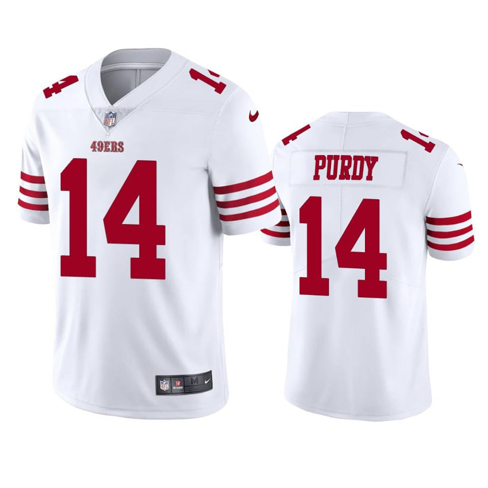 Youth San Francisco 49ers Brock Purdy Vapor Jersey   White