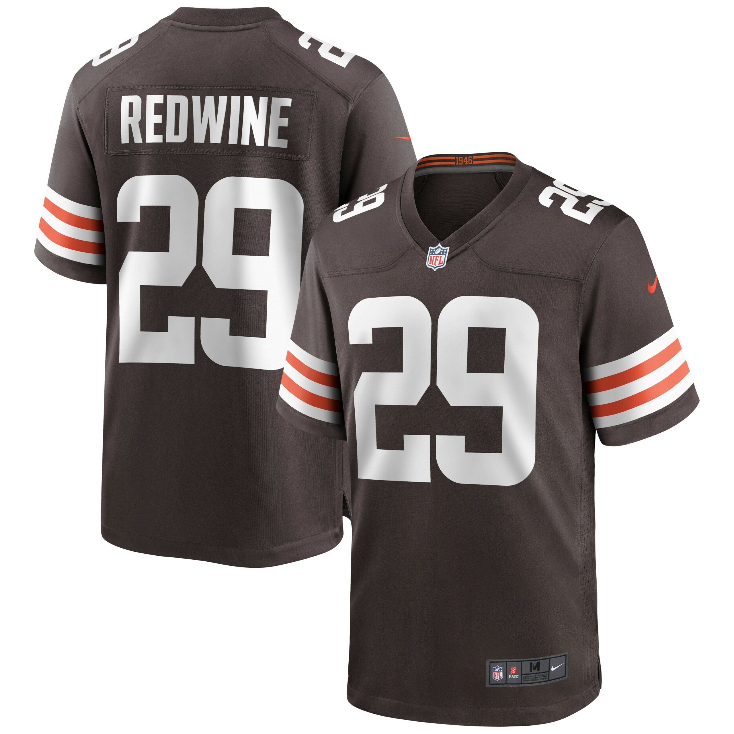 Sheldrick Redwine Cleveland Browns Nike Game Jersey   Brown