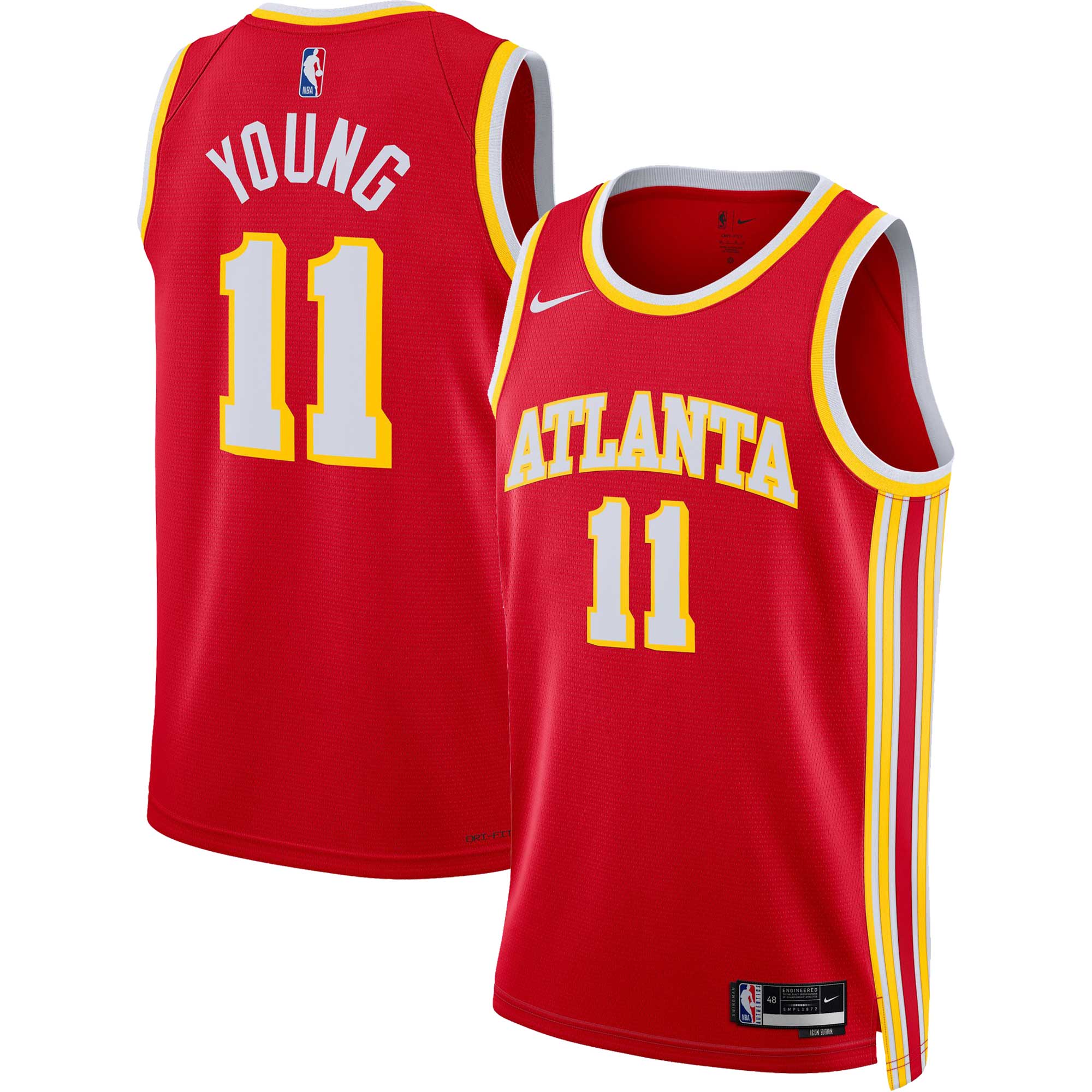 Trae Young Atlanta Hawks, NBA Jerseys Nike Unisex Swingman Jersey - Association Edition - Red
