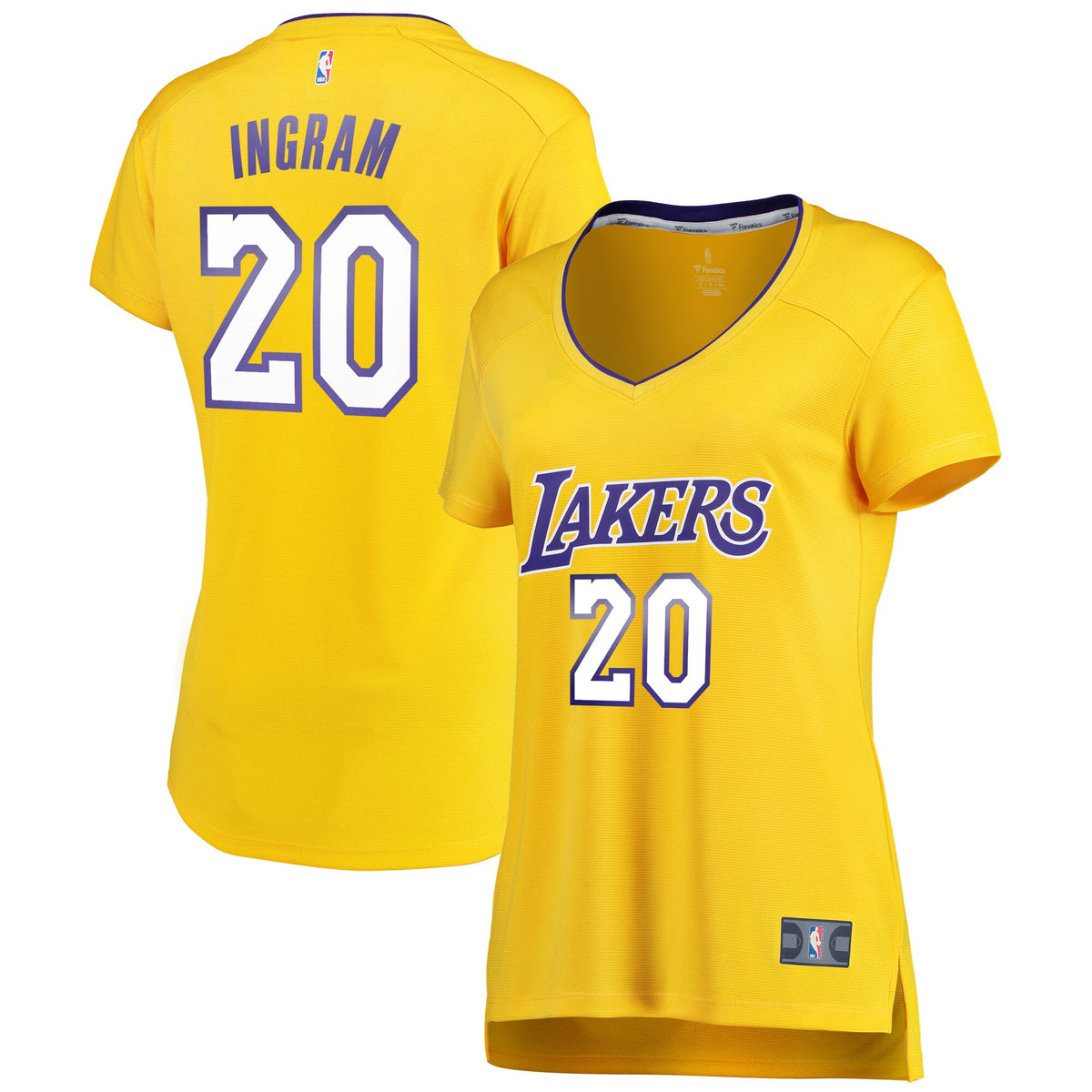 Andre Ingram Los Angeles Lakers Fanatics Branded Women's Fast Break Road Replica Jersey Gold - Icon Edition