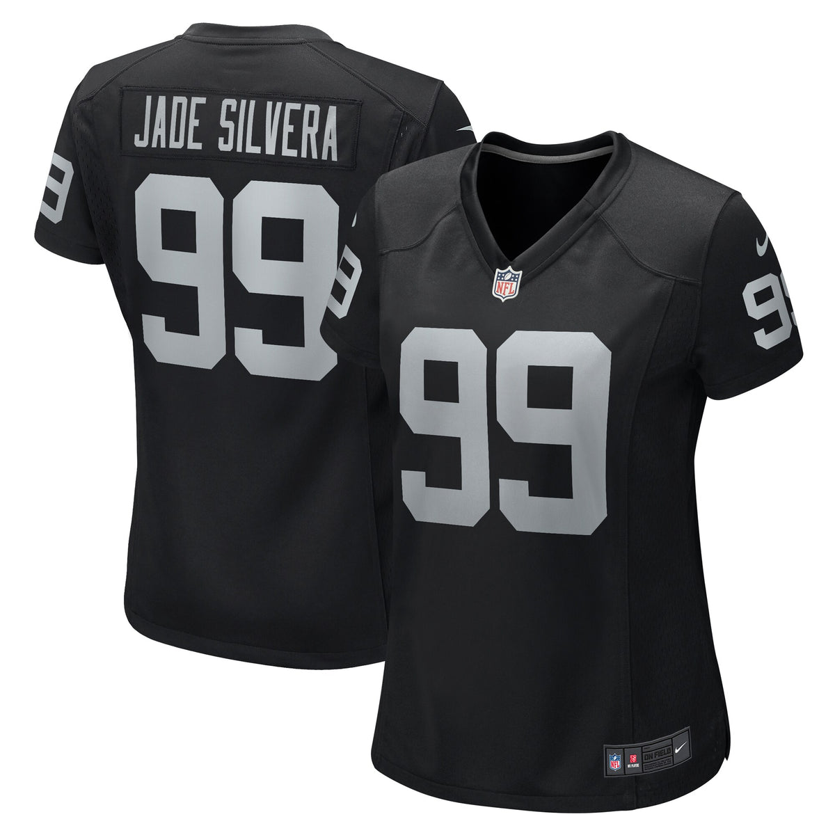 Nesta Jade Silvera Las Vegas Raiders Nike Women s Team Game Jersey    Black