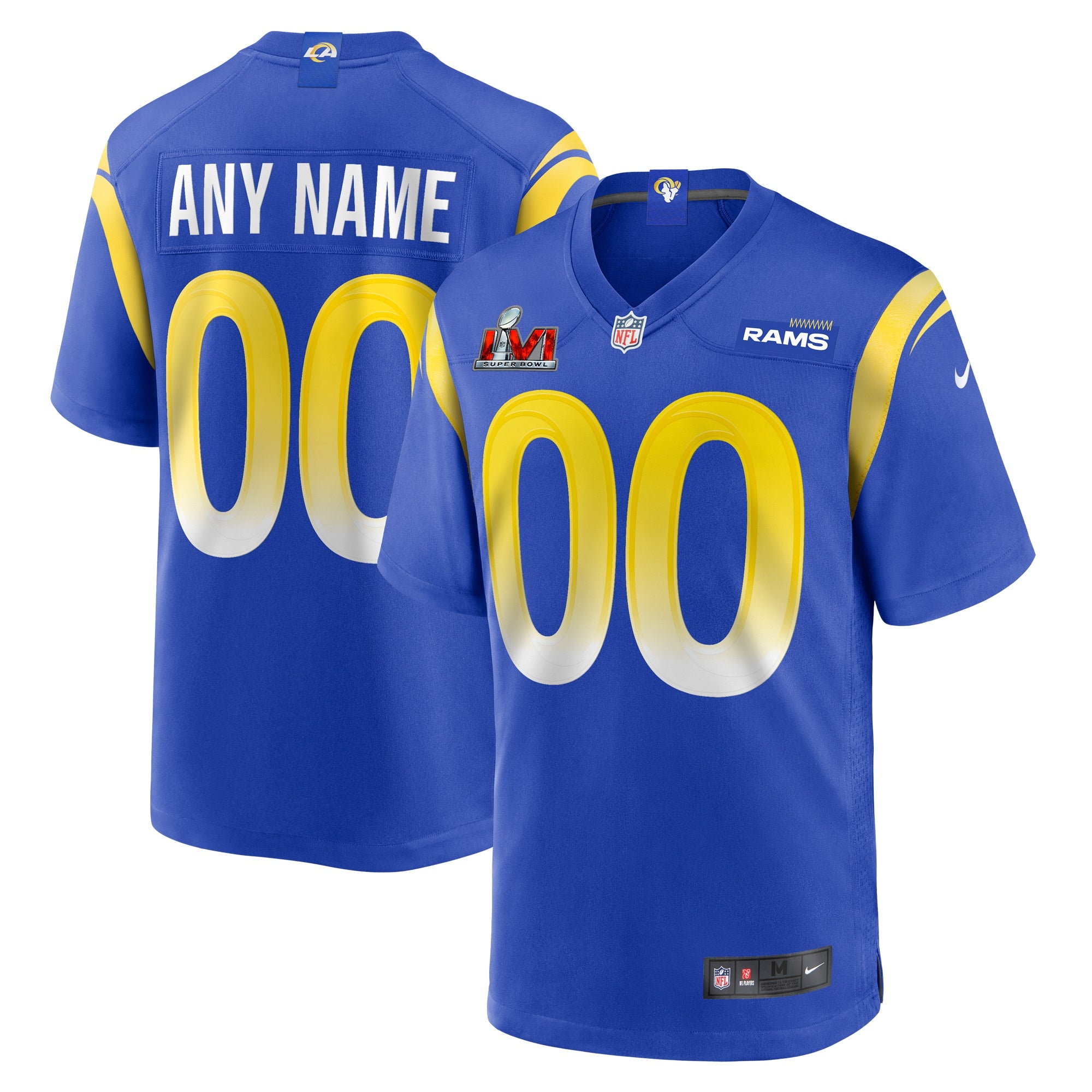 Los Angeles Rams Nike Super Bowl LVI Game Custom Jersey   Royal