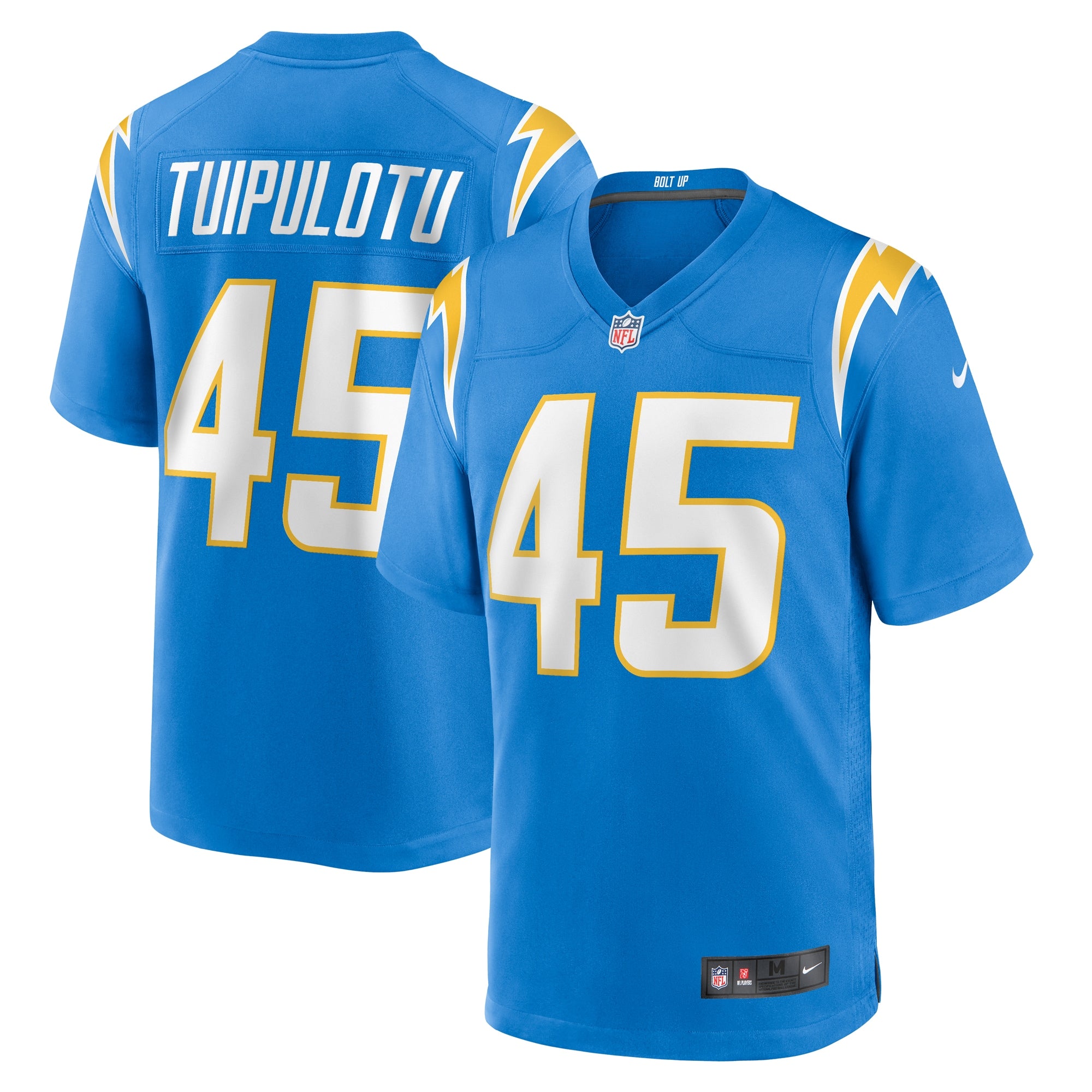 Tuli Tuipulotu Los Angeles Chargers Nike Team Game Jersey   Powder Blue