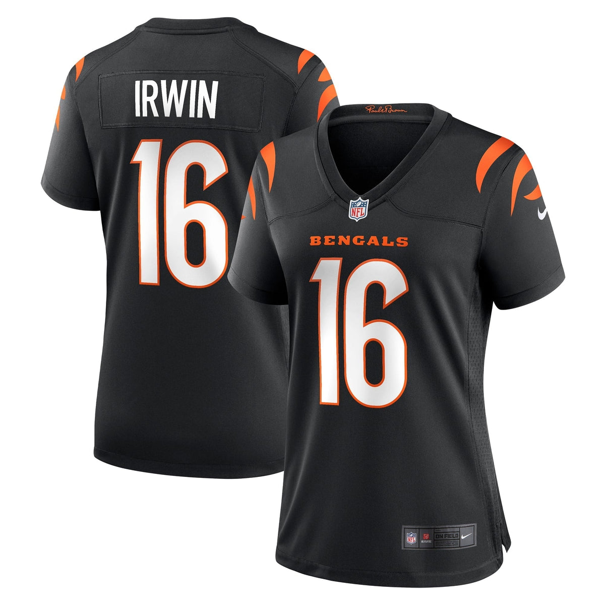 Women s Nike Trenton Irwin Black Cincinnati Bengals Game Player Jersey