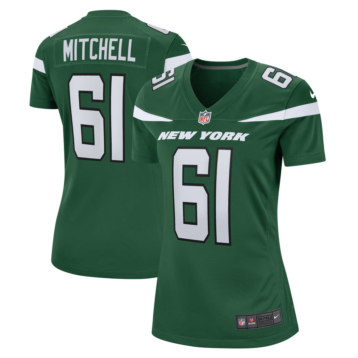 Max Mitchell New York Jets Nike Women s Game Player Jersey   Gotham Green