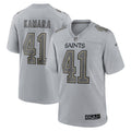 Men s Nike Alvin Kamara Gray New Orleans Saints Atmosphere Fashion Game Jersey