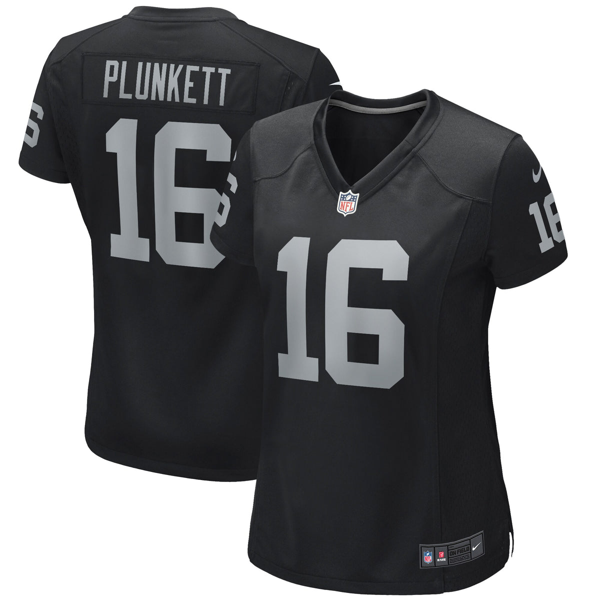 Jim Plunkett Las Vegas Raiders Nike Women s Game Retired Player Jersey   Black