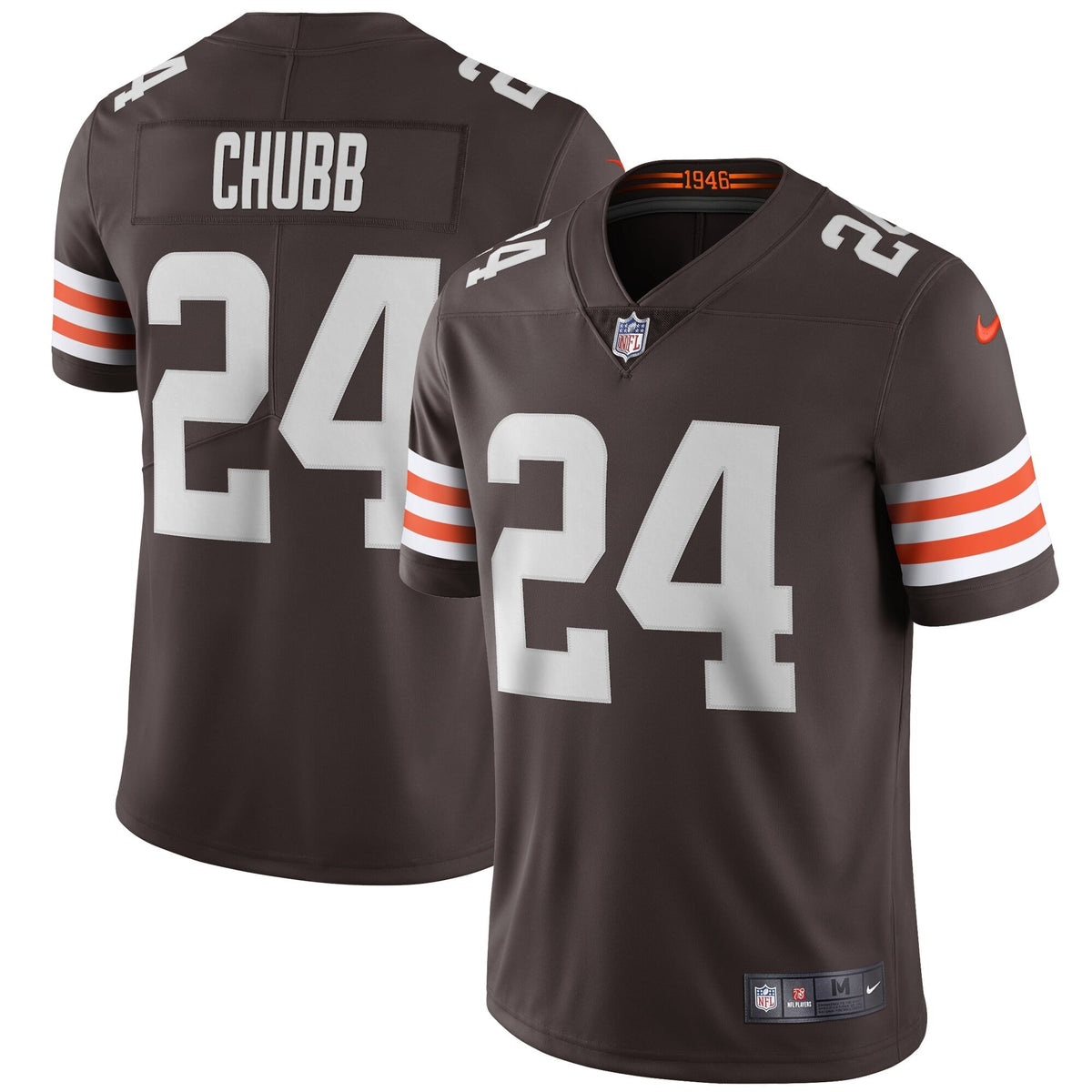 Men s Nike Nick Chubb Brown Cleveland Browns Vapor Limited Jersey