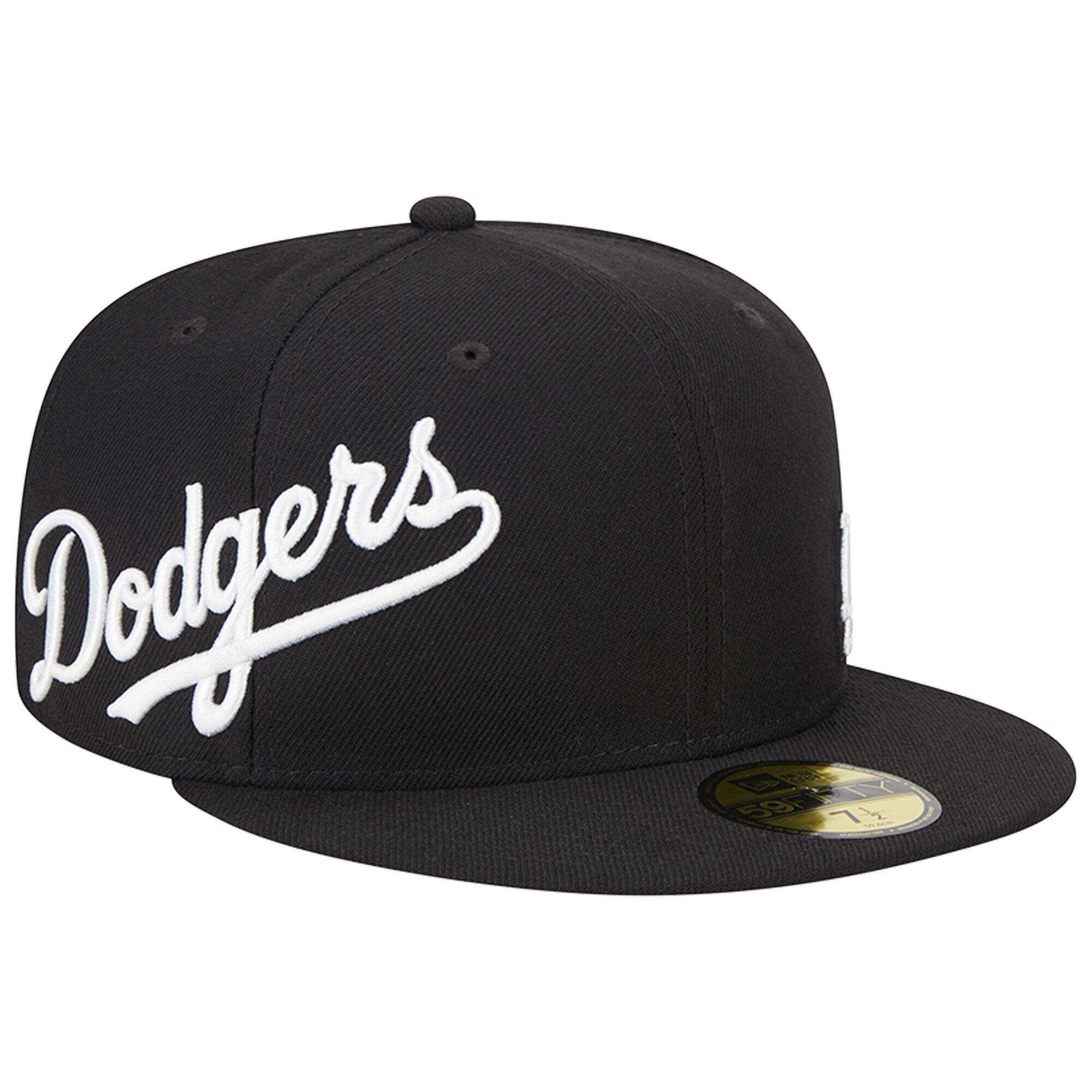 Los Angeles Dodgers New Era Jersey 59FIFTY Fitted Hat - Black