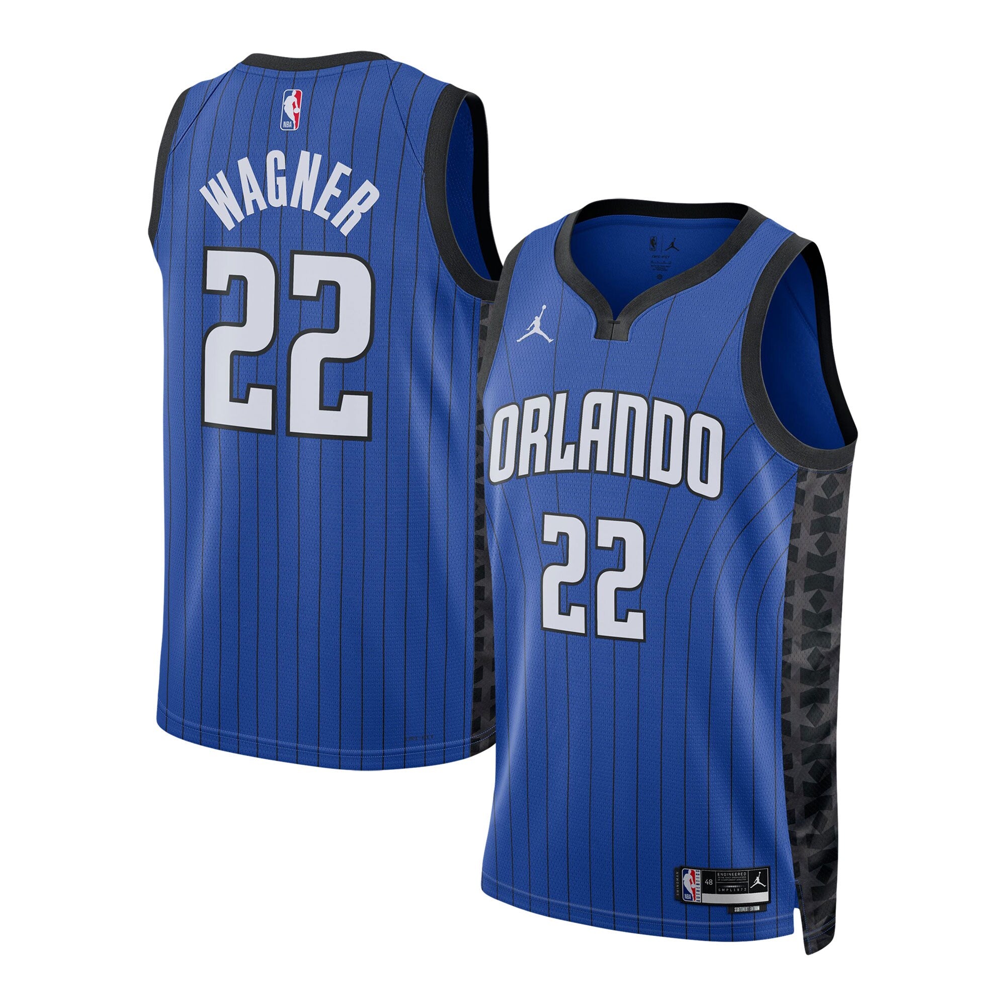 Franz Wagner Orlando Magic Jordans Brand Unisex Swingman Jersey - Statement Edition - Blue