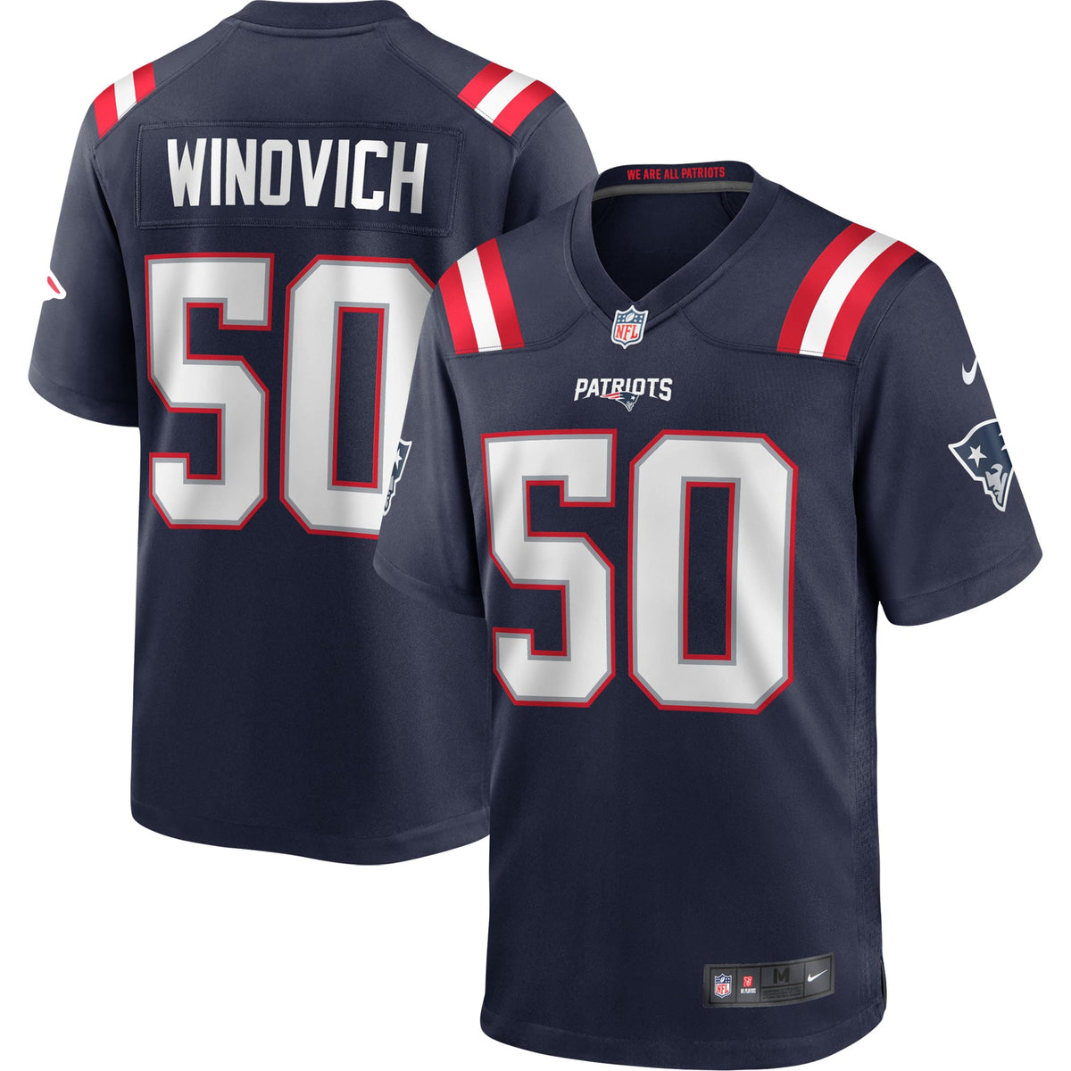 Chase Winovich New England Patriots Nike Game Player Jersey   Navy
