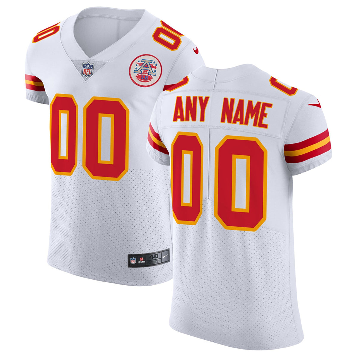 Kansas City Chiefs Nike Vapor Untouchable Elite Custom Jersey   White