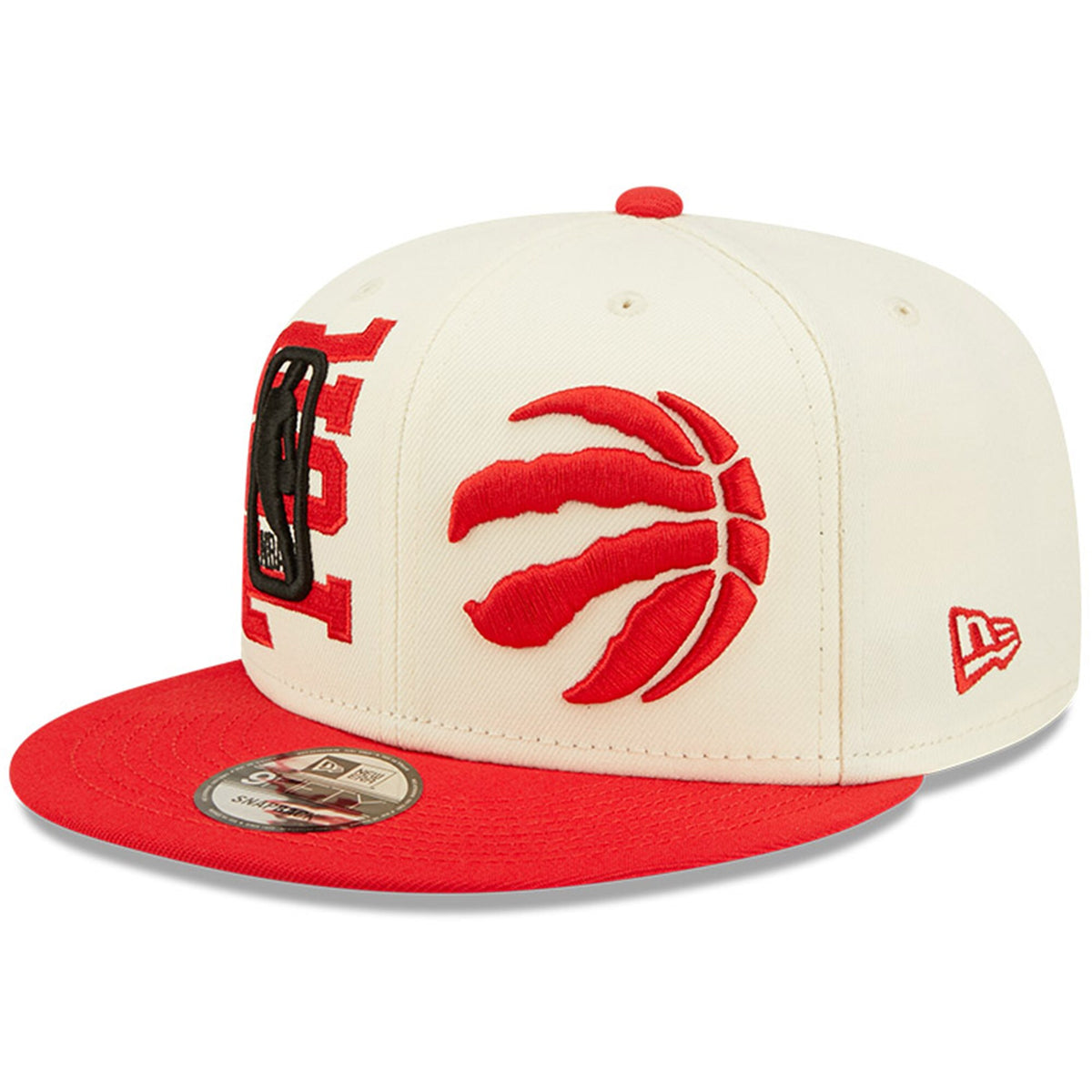 Toronto Raptors New Era 2022 NBA Draft 9FIFTY Snapback Adjustable Hat - Cream/Red