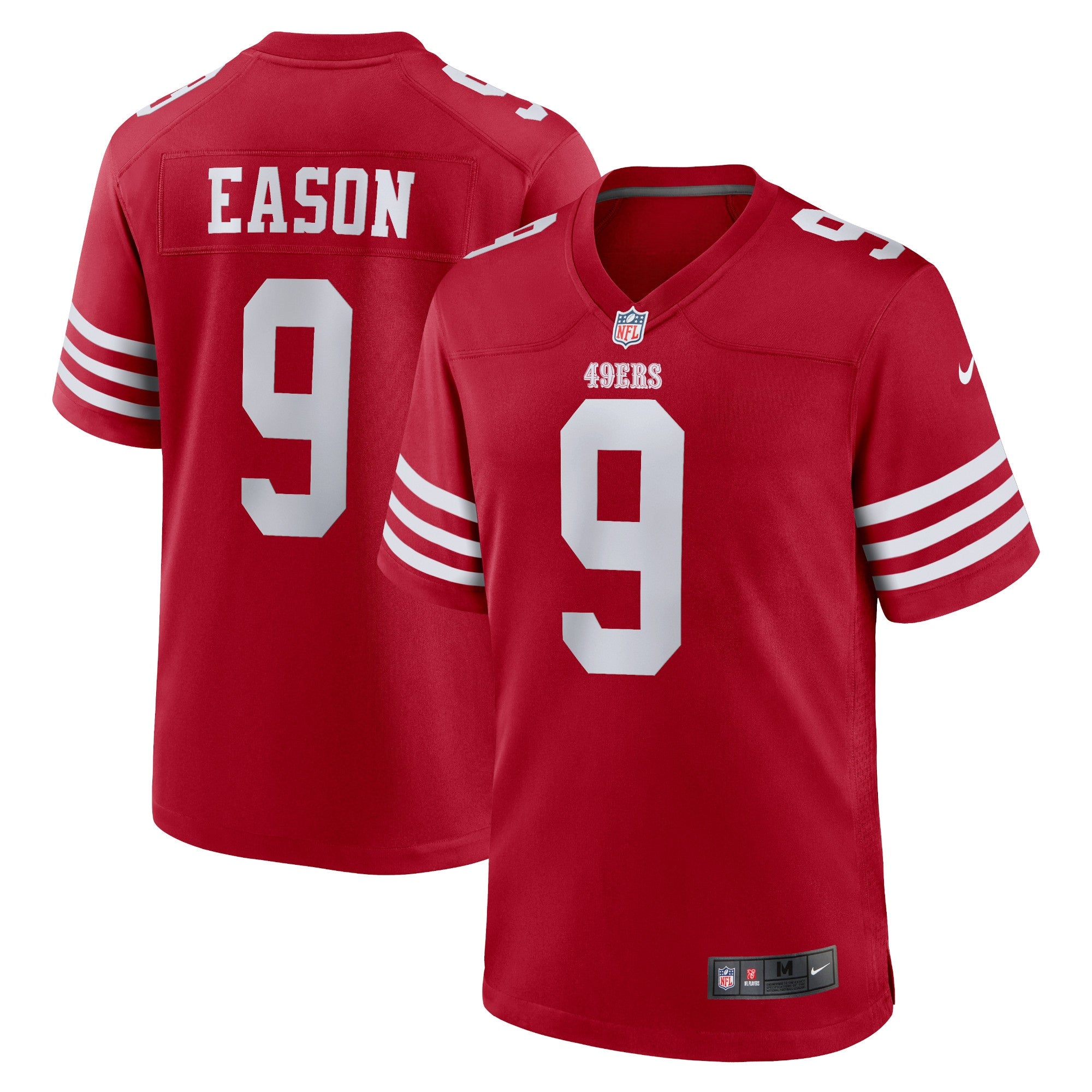 Jacob Eason San Francisco 49ers Nike Home Game Player Jersey   Scarlet