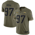 Men s Nike Joey Bosa Olive Los Angeles Chargers 2022 Salute To Service Limited Jersey