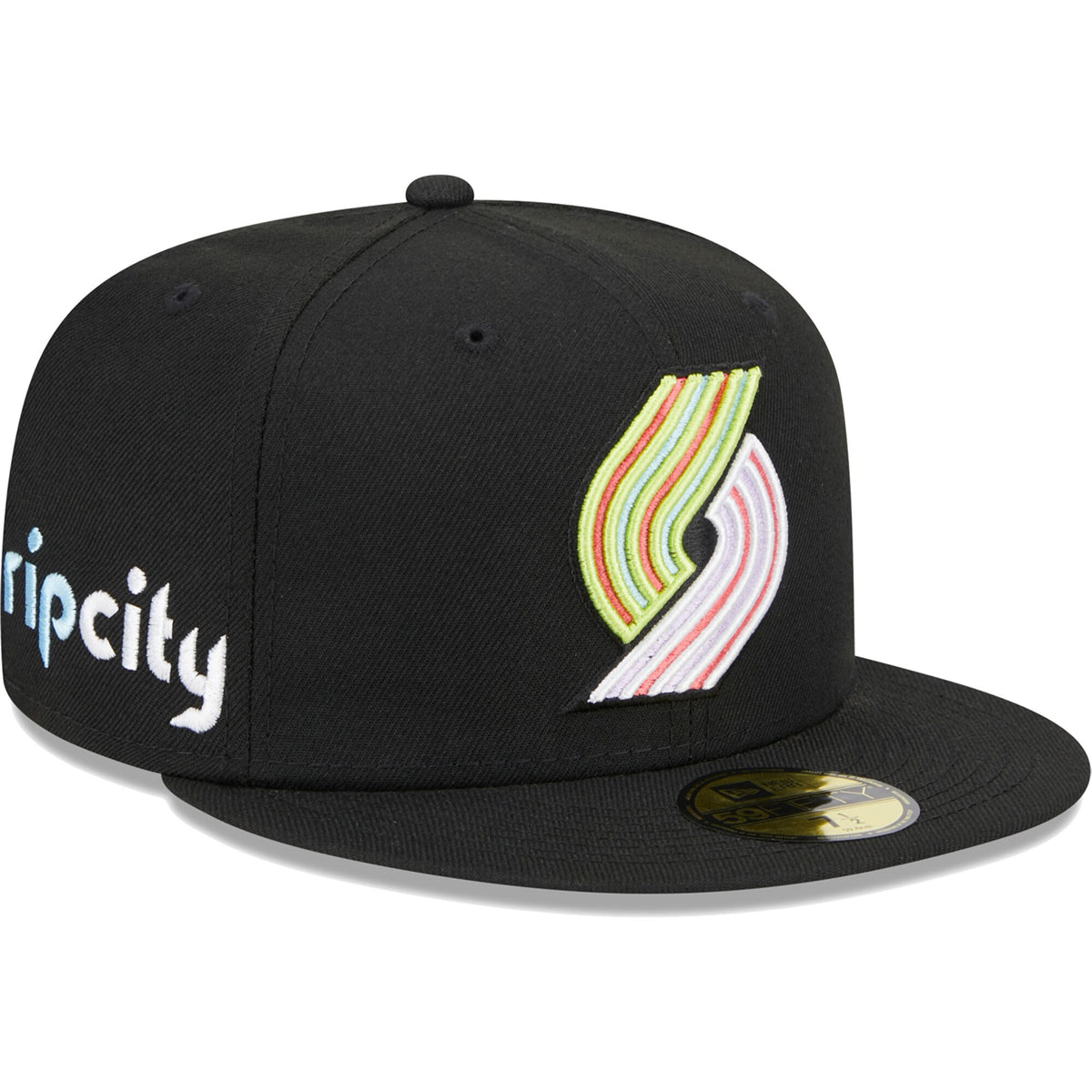 Portland Trail Blazers New Era Color Pack 59FIFTY Fitted Hat - Black