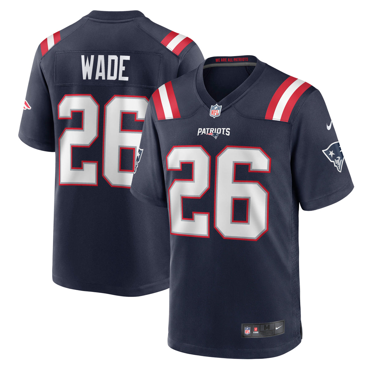 Shaun Wade New England Patriots Nike Game Jersey   Navy