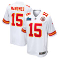 Patrick Mahomes Kansas City Chiefs Nike Super Bowl LVII Patch Away Game Jersey   White