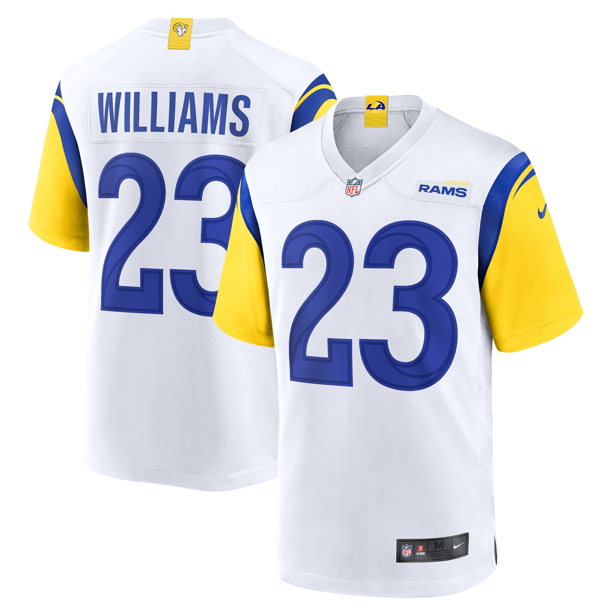 Kyren Williams Los Angeles Rams Nike  Game Jersey    White