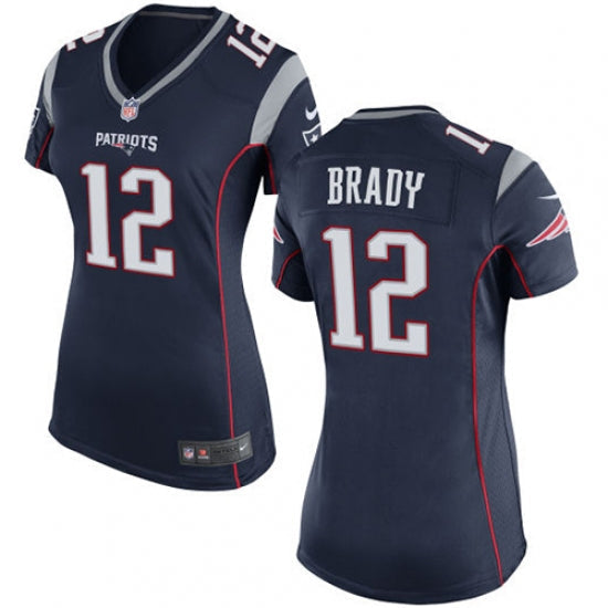 Women s New England Patriots Tom Brady Game Jersey Navy Blue