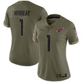 Kyler Murray Arizona Cardinals Nike Women s 2022 Salute To Service Limited Jersey   Olive