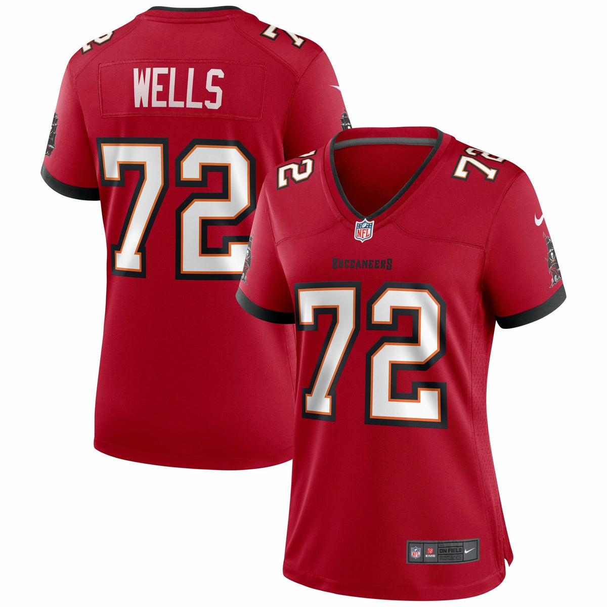 Women s Nike Josh Wells Red Tampa Bay Buccaneers Game Jersey