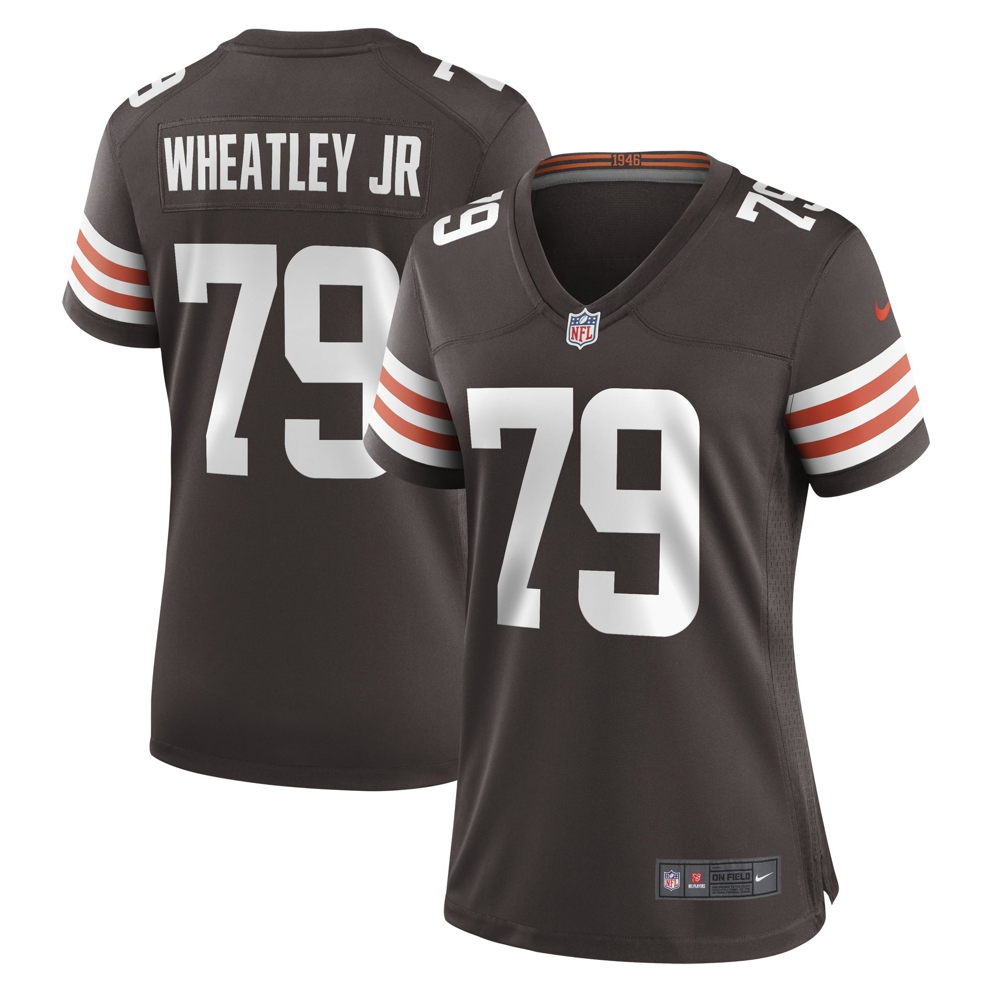 Women s Nike Tyrone Wheatley Brown Cleveland Browns Team Game Jersey