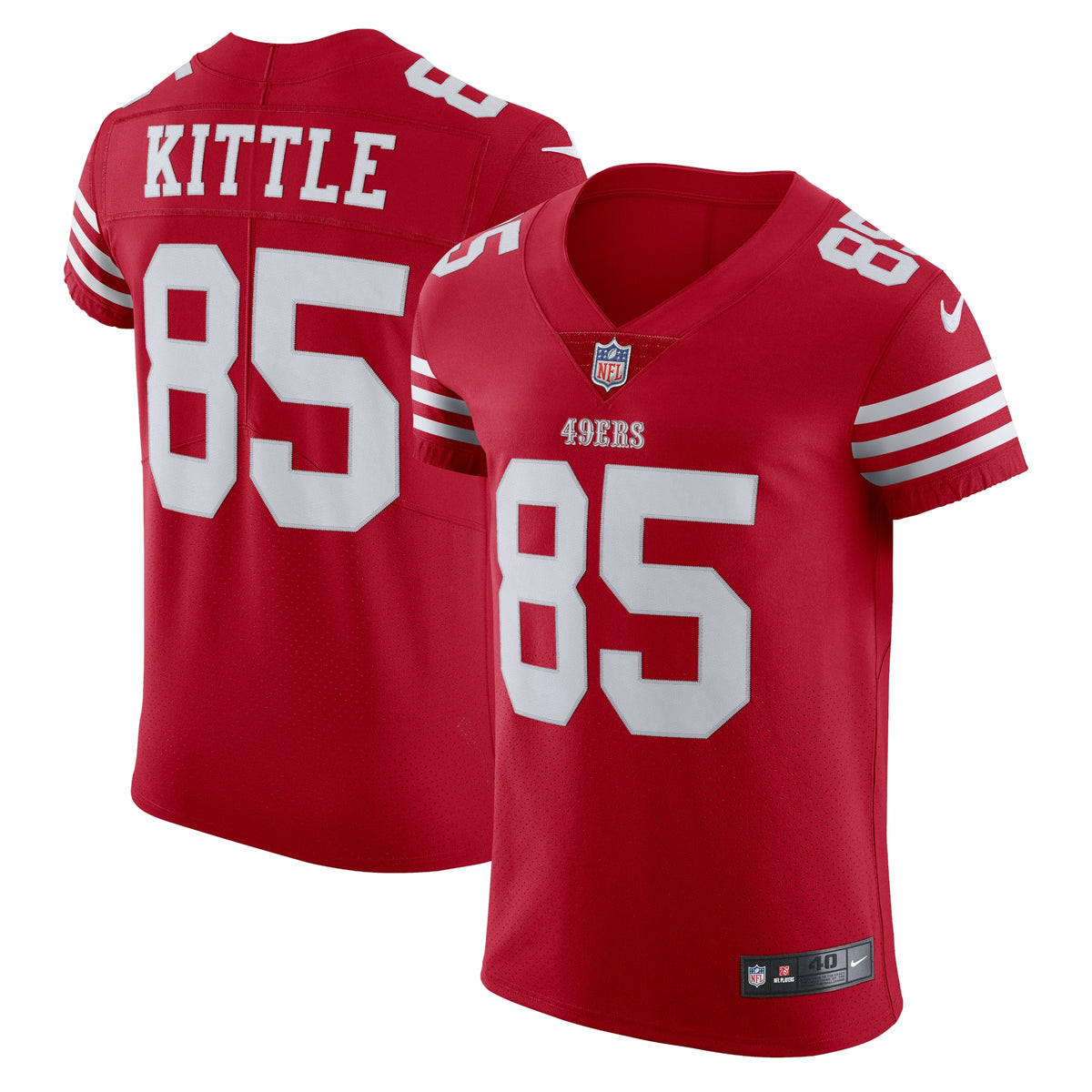 George Kittle San Francisco 49ers Nike Vapor Elite Jersey   Scarlet