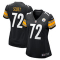 Women s Nike Trent Scott Black Pittsburgh Steelers Game Player Jersey