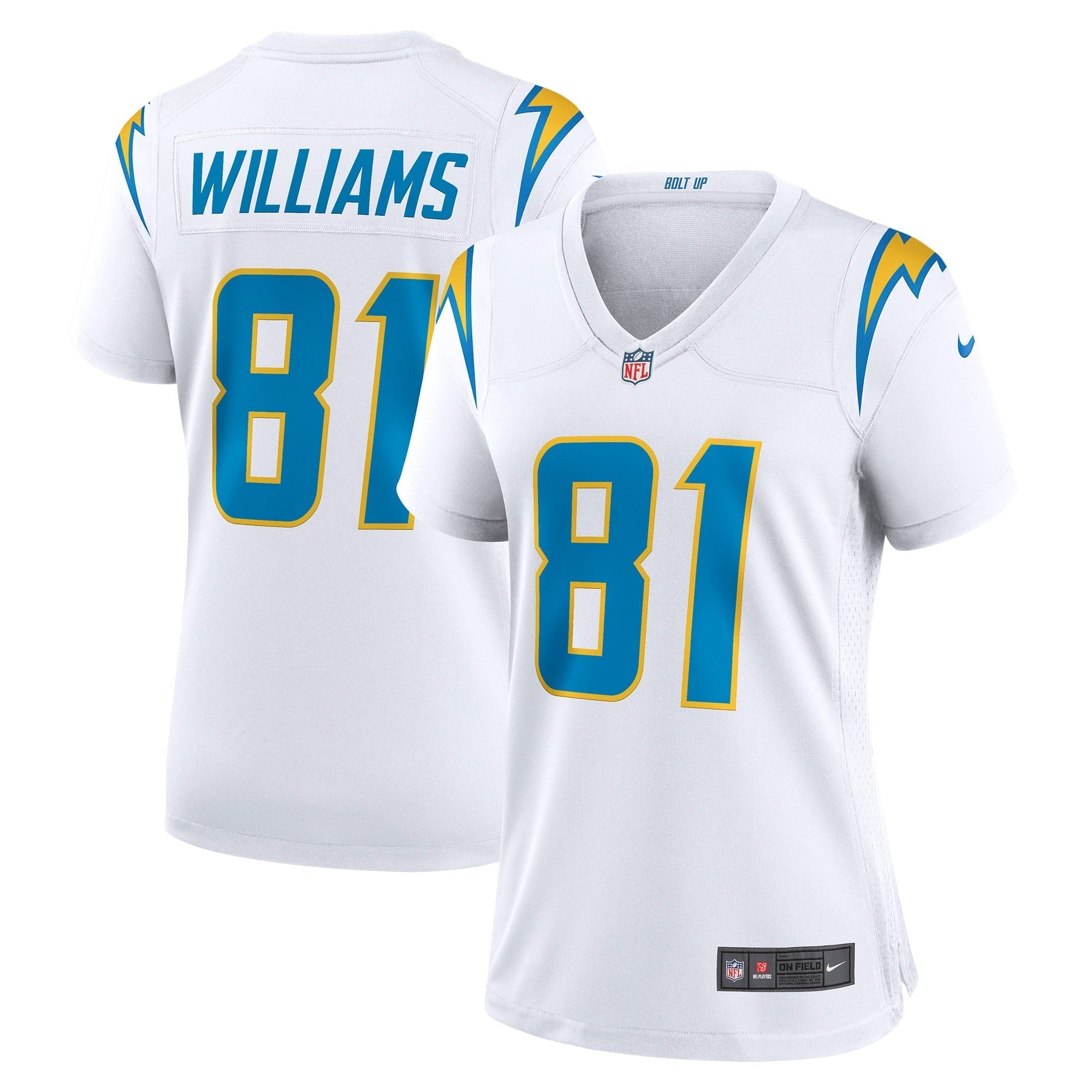 Women s Nike Mike Williams White Los Angeles Chargers Game Jersey
