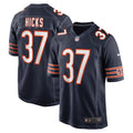 Men s Nike Elijah Hicks Navy Chicago Bears Game Player Jersey