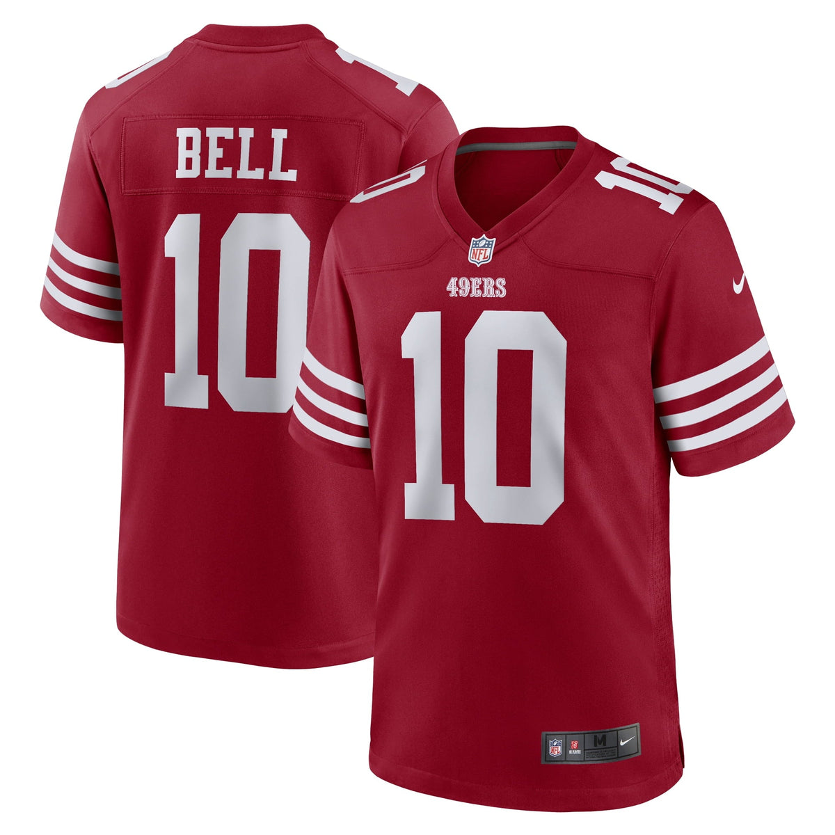 Men s Nike Ronnie Bell Scarlet San Francisco 49ers Team Game Jersey